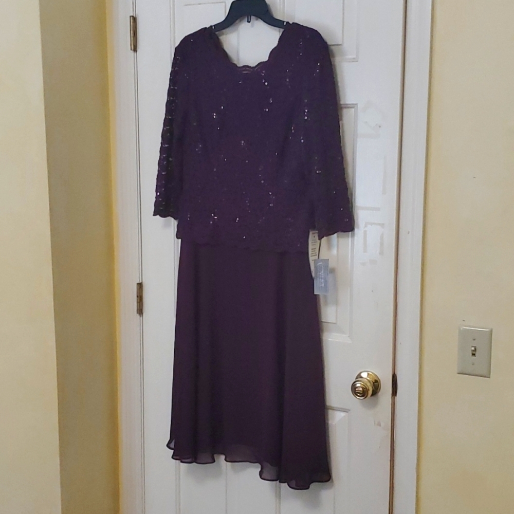 Deep purple dress